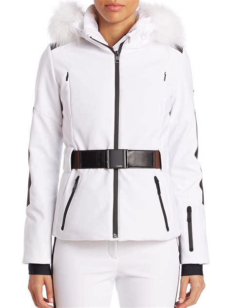 fendi fur jacket white|fendi fur coat woman.